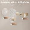 Hair Dryer Holder with Suction Cup Strong Load-bearing Easy To Install Punch-Free Wall Mount 360-Degree Rotating Hair Dryer Rack