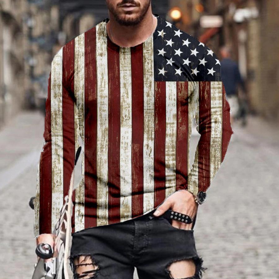 3D tištěná trička pro pánské ležérní graffiti s personalizovaným rukávem pánské triko s dlouhým rukávem plus velikosti O s krkem