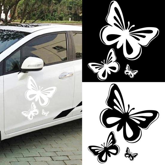 Vodotěsné Motýlí Samolepky na Auto Styling Okno Nárazník Vinylová Dekorace Vozidla