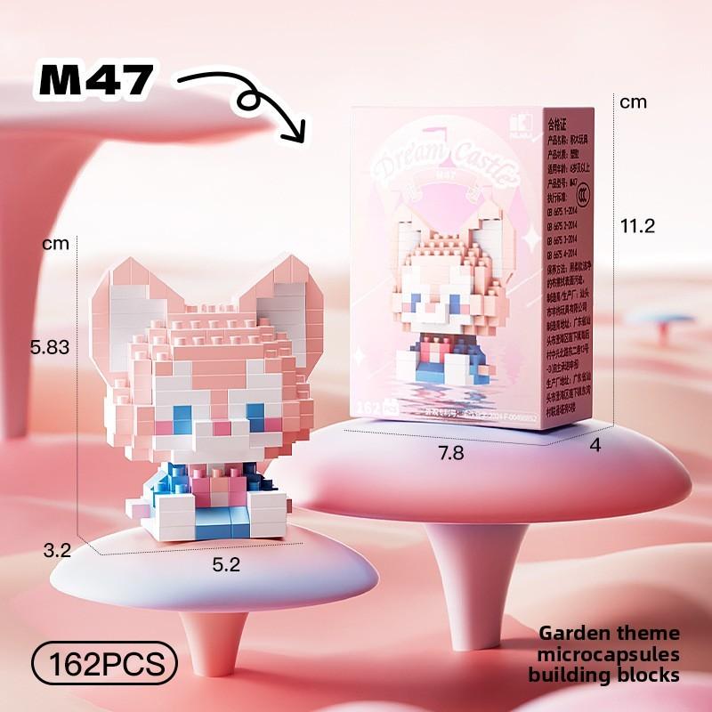 Melody Snow Lotso White Cartoon Micro Blocks Set For Children Toy Educational