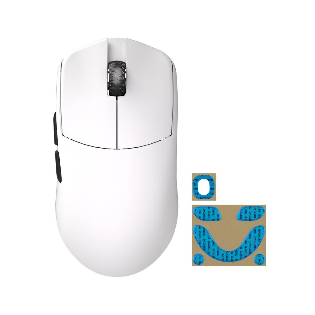 Lamzu MAYA X Gaming Mouse White with 1 Set of Extra 8K Dongle Authorized Japanese Distributor Warranty (Amazon Exclusive) Soles, Included,