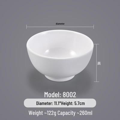 Melamine White Commercial Rice & Soup Bowls