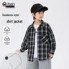 Xiao Xiang Han Mu Boys' Plaid Long-Sleeve Shirt Jacket