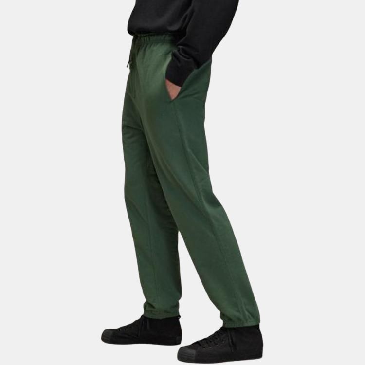 Y-3 Solid Color Drawstring Cuffed Knit Joggers Men bottoms Oxidized-Green JM7866
