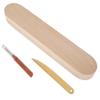 Tailor Clappers Wood Clapper Sewing Tool with Point Tuner and Seam Opener Smooth Sewing Clapper with Scale Practical Quilter