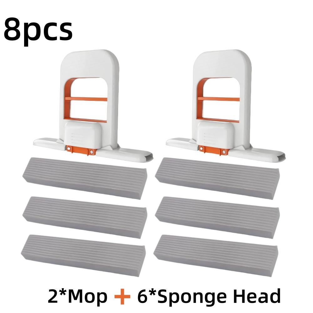 2/8pcs Self-Squeezing Desktop Mops Handheld Sponge Mop for Home Bathroom Kitchen Foldable Tabletop Scrubber Mini Cleaning Tools