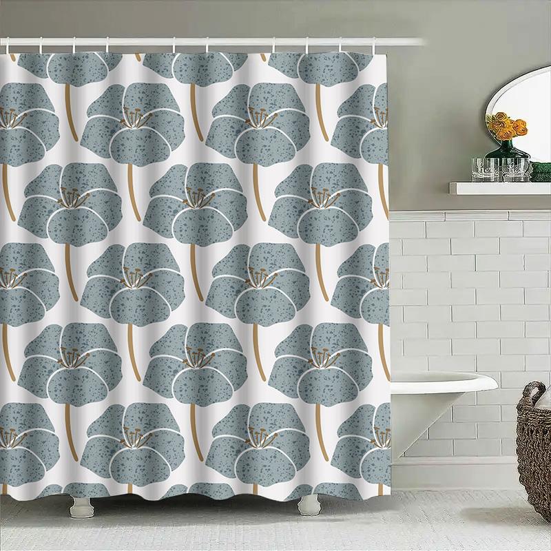 Farm Fresh Cow Print Shower Curtain: Rustic Brown White Abstract Bathroom Decor for Kids Room Country Style Home Decoration Perf