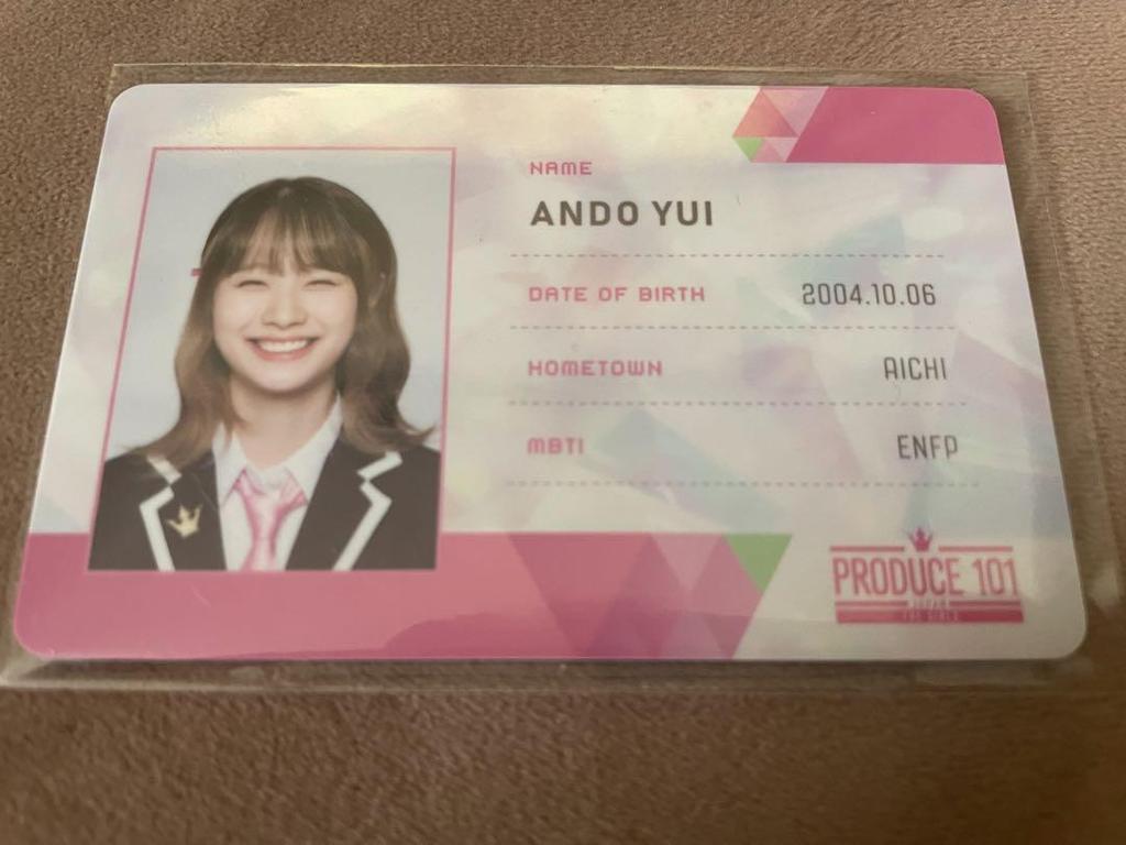 [USED] Yui Ando MYERA ID Card ID Trading Card Nippu Nippu Girls ME:I YUI