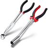 2 Pack Spark Plug Wire Removal Tool Kit Includes Spark Plug Boot Removal Tool And Pliers Pulling Tool,Wire Puller Removal Tool Pliers(Black)