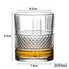 Bicchieri da Whiskey, Bicchieri da Scotch, Bicchieri Old Fashioned per Whiskey/Regalo Perfetto per gli Amanti dello Scotch/Bicchieri di Stile per Bourbon/Rum