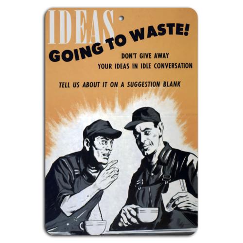 

Capture Ideas No Idle Talk Make It CountAluminumtin sign 20x30cm（7.8x11.8inch）