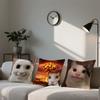 cushion Funny cover Square Sofa Cushion Meme Cover Casual Cat Skin-Friendly Comfortable Pillow Cover