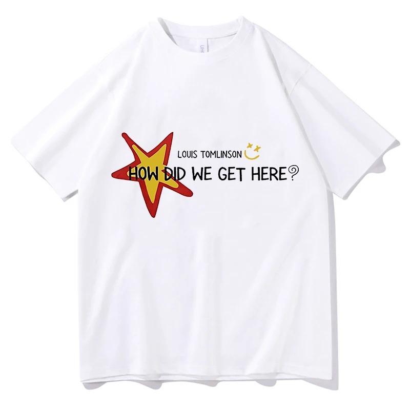 Louis Tomlinson Comment Sommes-Nous Arrivés T-shirts Fans Cadeau Unisexe Tournée 2026 T-shirt Vêtements Homme Décontracté Coton Pur Streetwear Hauts