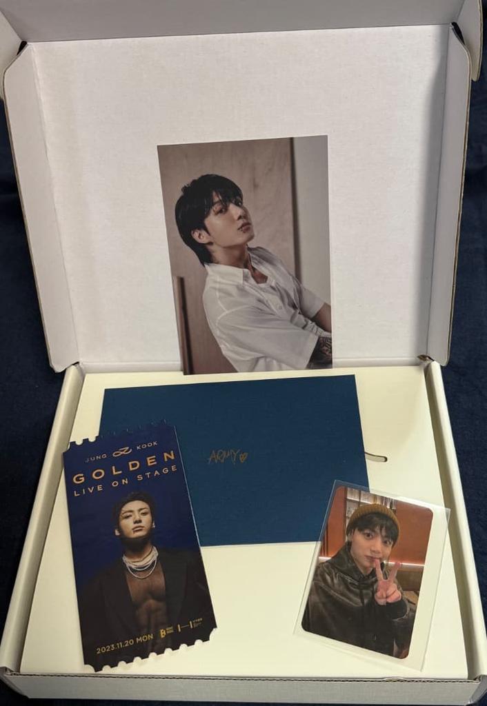 [USED] Price Reduced: BTS Jungkook GOLDEN Showcase Admission Bonus (No Missing Items)
