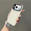 Luxury Liquid Soft Card Wallet Case For iPhone 17 Air 16 15 14 13 12 11 Pro Max Plus 17Pro Shockproof Armor Bright Bumper Cover