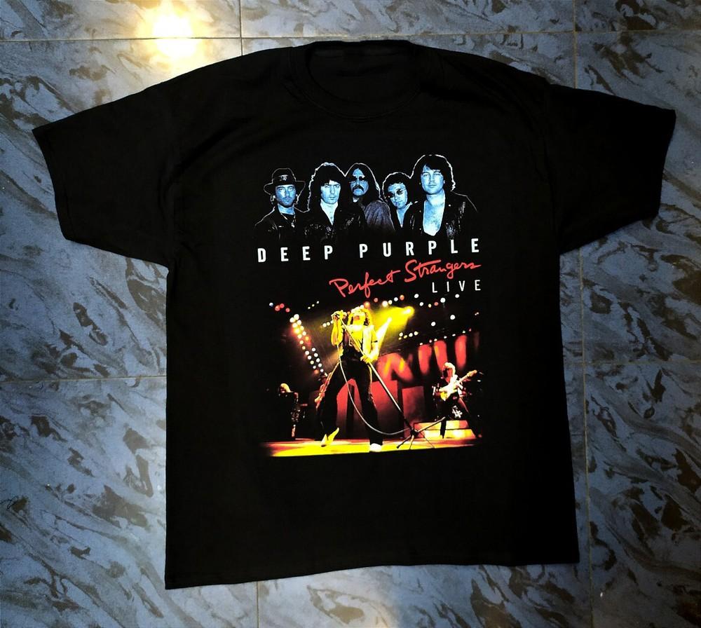 Hot Trend Deep Purple Band Tour Concert Black  Size S234XL Shirt MI016 Unisex T-Shirt S