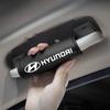 Guanti in Pelle per Maniglia Tetto Auto con Emblema Auto per Hyundai i30 ix35 ix25 i20 solaris accent tucson Accessori