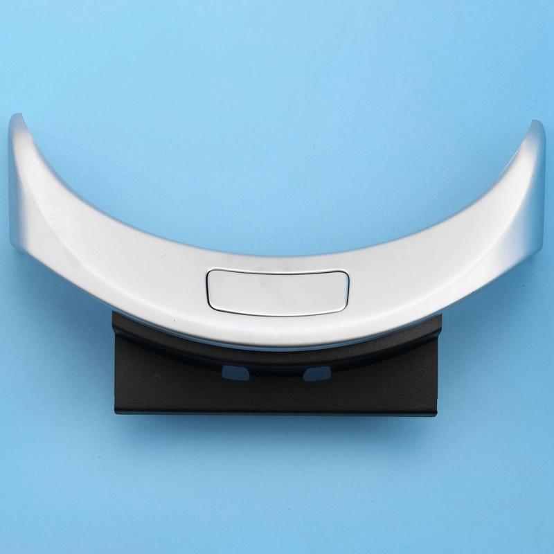 

ABS+PC Center Console Armrest Switch Button Trim Cover For Mercedes Benz C GLC Class W205 W253 2015--M53K Black Silver
