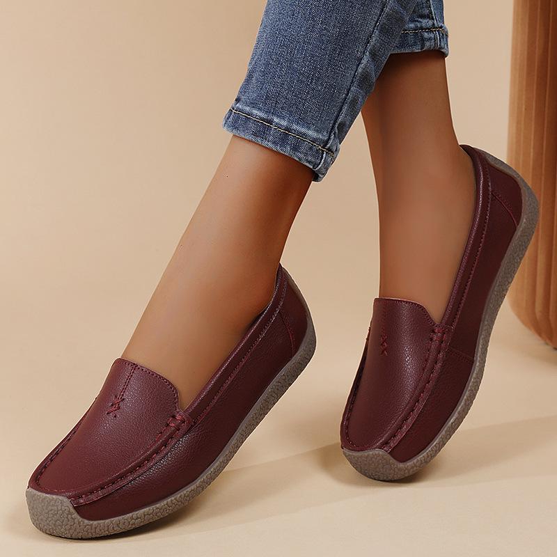 2025 Women's Casual Loafers: Comfortable Soft Sole & Upper, Plus Size, Bean Shoes