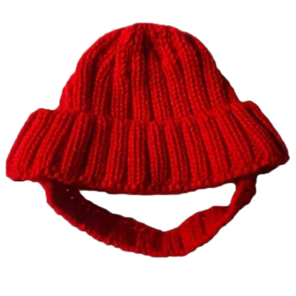 Knit Dog Beanie With Ear Flaps Small Dogs Warm Windproof Dog Beanie Pet Headwear Cozy Frenchie Ear Warmer Hat Outdoor Activities