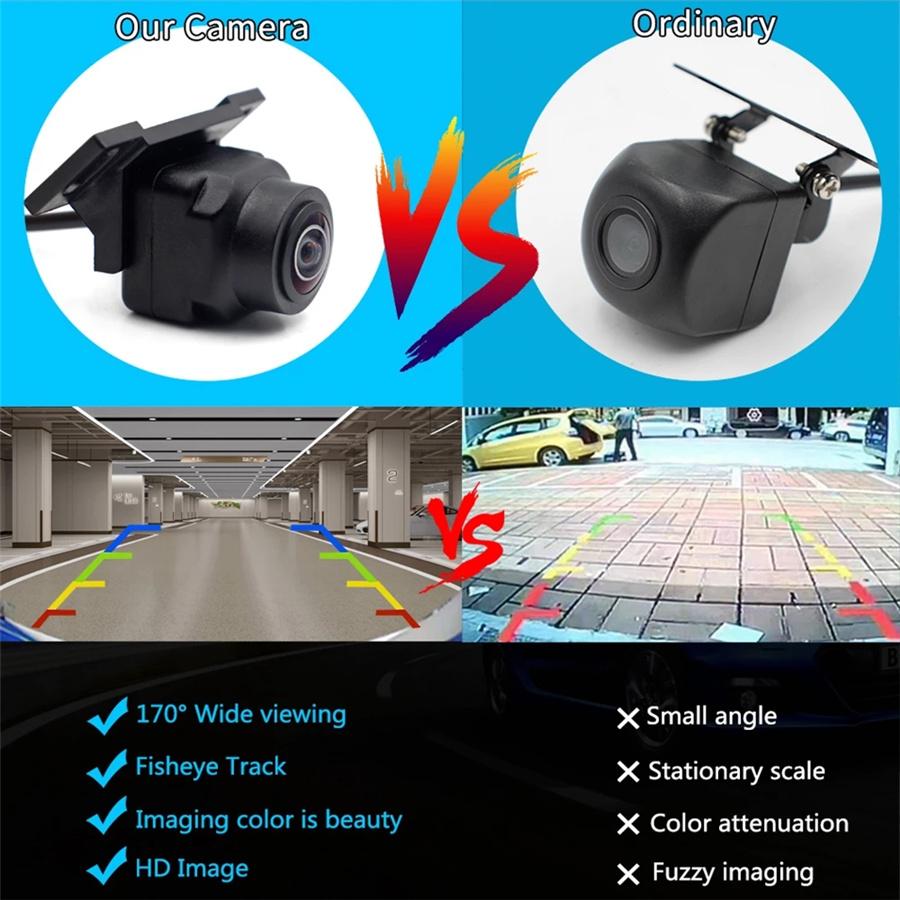 Fisheye Lens CVBS/AHD 170° Car Rear View Backup Camera Waterproof