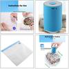 Mini Pompa a Vuoto Automatica Macchina Sigillatrice Sottovuoto Portatile con Sacchetti Sottovuoto per Cibo Cucina e Uso Domestico