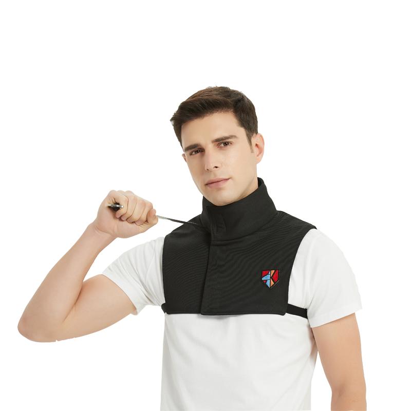 Cut& Slash Resistant High Collar Neck Guard Chest Protector Anti-stab Self-defense Body Safety чёрный