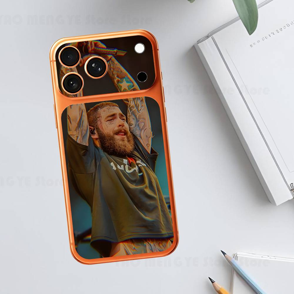 

P-Post-m-Malone For IPhone 17 Pro ProMax Full Back Cover Decal Wrap Skin Rear Protective Sticker Film iPhone17pro