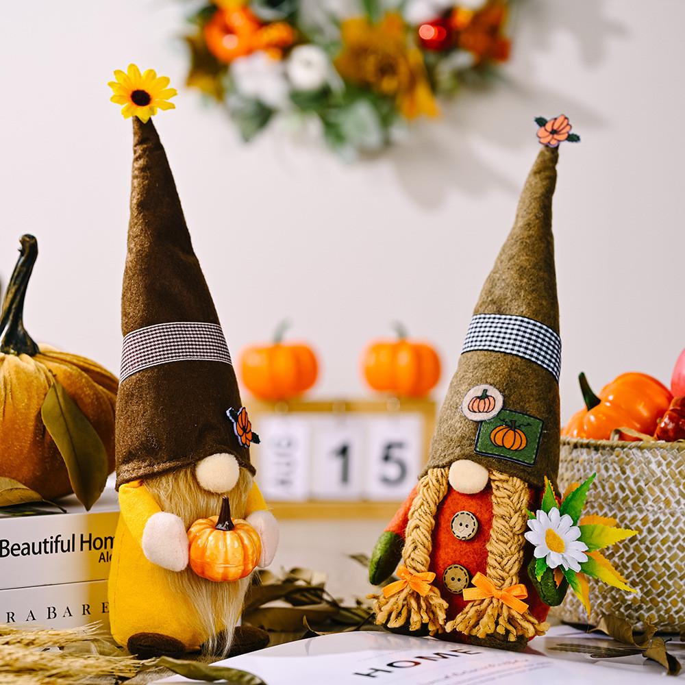 Pointy Elegant Brown Hat Rudolf Doll Figurine Ideal For Festive Display Home