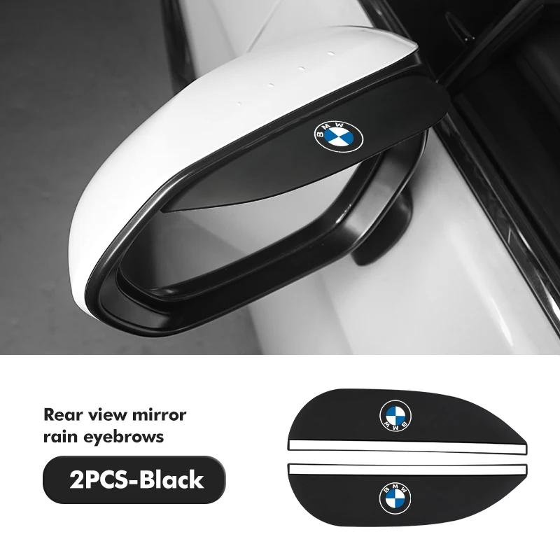 DBTW9 2025 Hot 2pcs Car Sun Visor Rearview Mirror Rain Eyebrow Shield Sticker For BMW E90 E60 E46 E39 F30 F10 E87 X3 X4 X5 X1 G30 G20