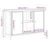 VidaXL Meuble TV noir 100x35x65 cm bois d'ingénierie 832778