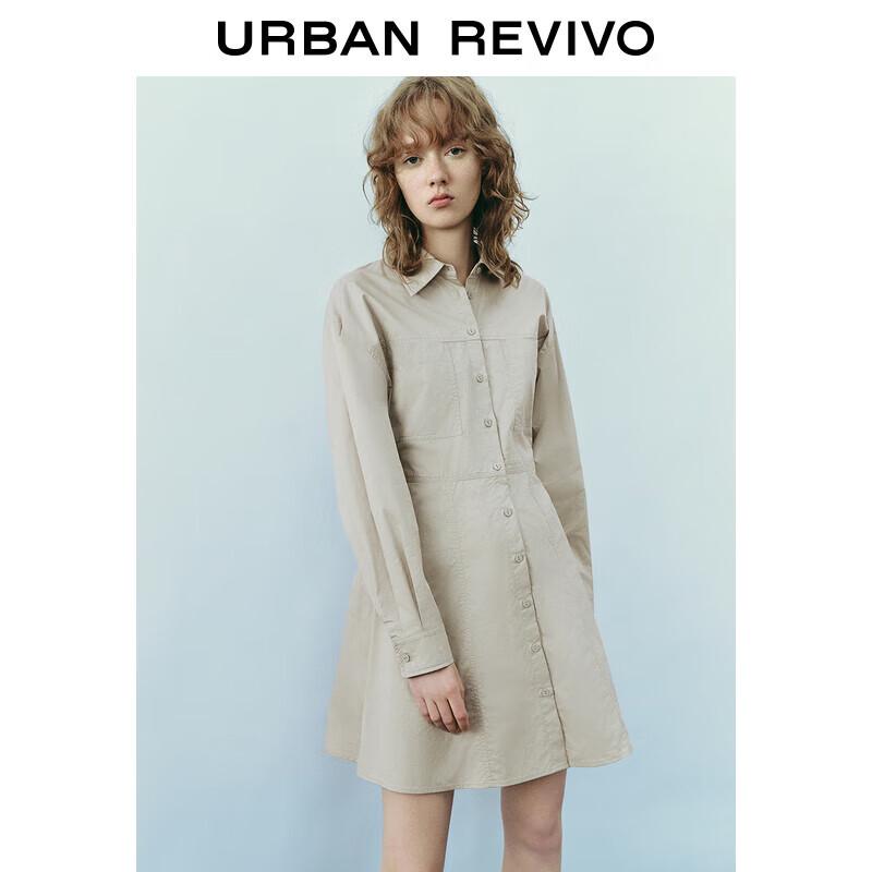

UR Women s Urban A-Line Shirt Dress with Pockets M