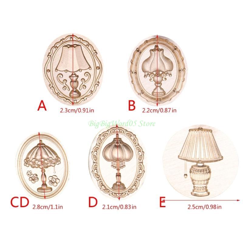 24TE Emboss Wax Seal Stamp Head Removable Sealing Brass Stamp Head for Gift Envelopes Invitations Greeting Cards Decorations