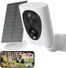 Virtavo Security Camera Outdoor Solar Wireless Rechargeable Colorful Night Vision Surveillance Camera Pet Camera WiFi Motion Detection Audio Night