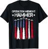 Retro Operation Midnight Hammer USA Flag America 4th of July Unisex T-Shirt