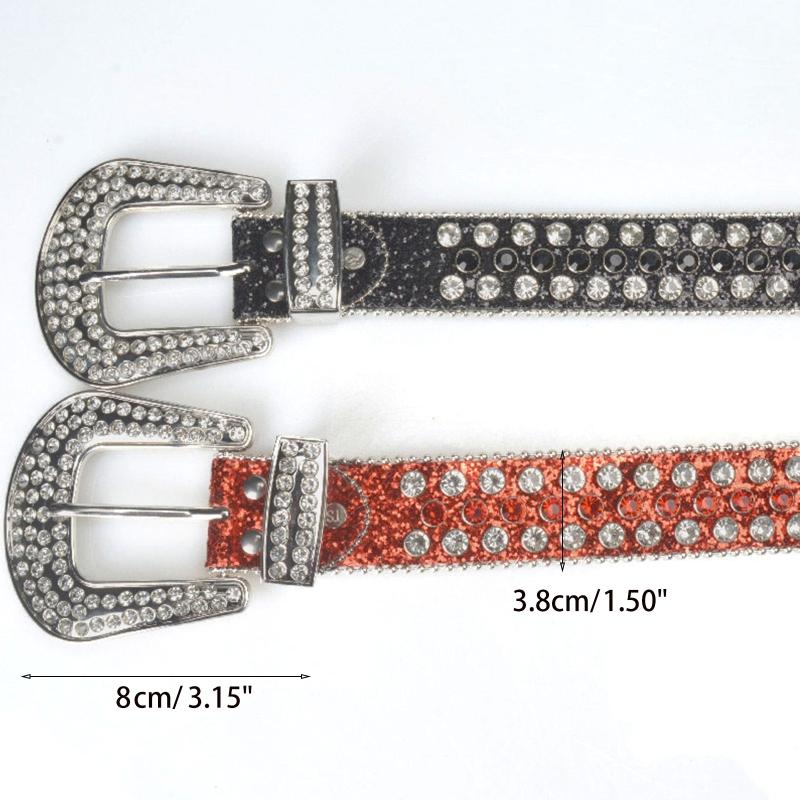Cowgirl Western Belt Bling for Rhinestone Belts for Jeans  Leather Belt for Country Music Festival Horse Show Club Rocks