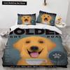 Cartoon Dog King Queen Duvet Cover Lovely Illustrated Pet Puppy bedding set  Animal Quilt Cover 2/3pcs Polyester Comforter Cover