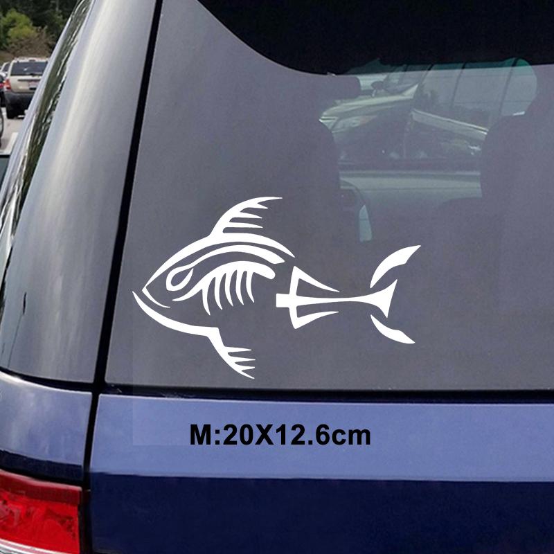 Metvi Car Sticker Fish on Cars Animal Vinyl Stickers For Auto Body ...