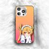 Tohru D-Dragon M-Maid Handyhülle für iPhone 16 17 15 14 12 13 Pro Max Schwarze Farbe Stoßfeste Hülle
