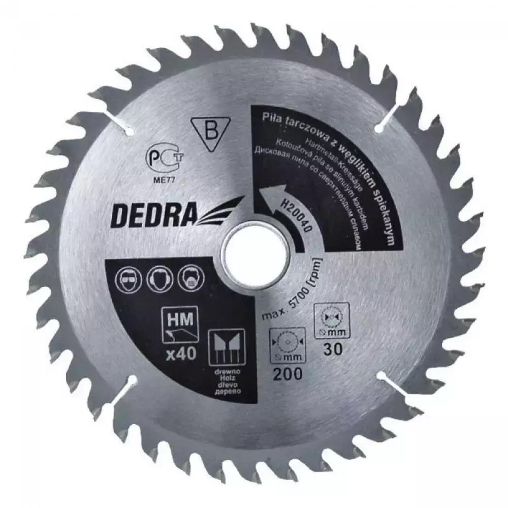 

Piła Tarczowa Do Drewna Z Węglikiem Dedra H30040 40 Zębów, Śr.300X30Mm, Widia