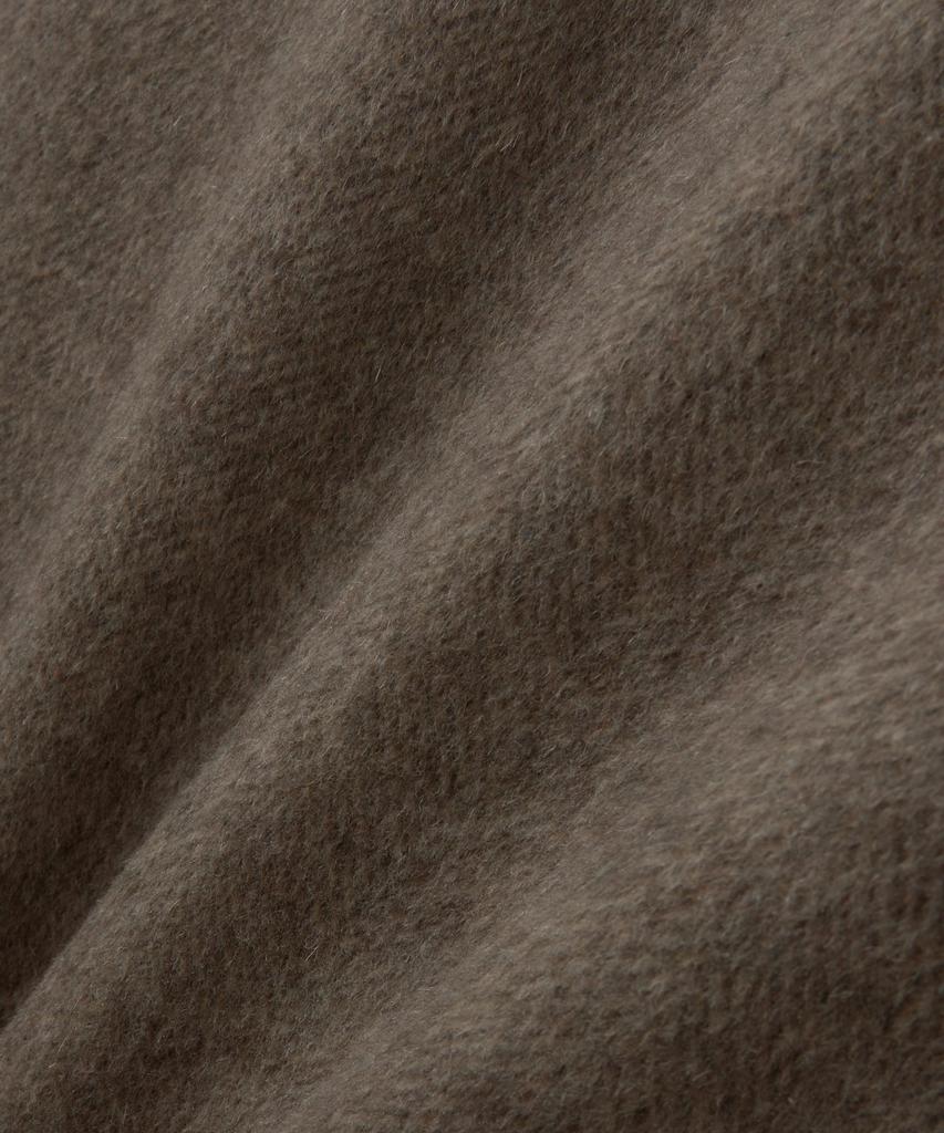 Satur Herringbone Wool Blend Single Blazer Brown