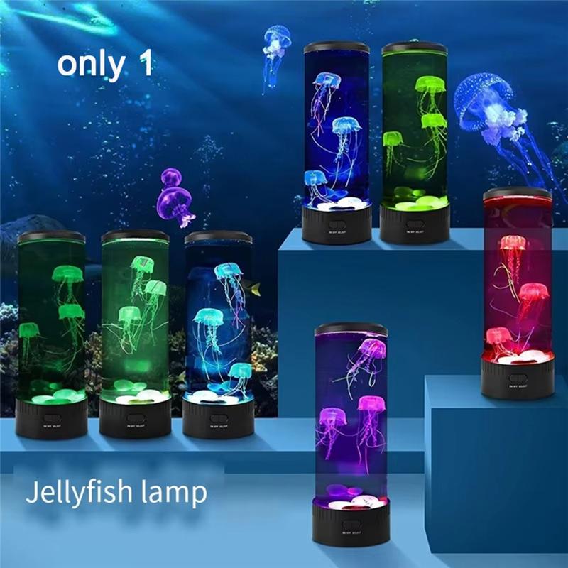 CYCLI-LED Jellyfish Night Light USB Powered Colorful Lighting Modes For Home Office Desktop Decorative Gifts
