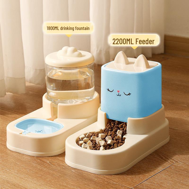 

2025 Automatic Cat & Dog Feeder: Pet-Raising Dual Bowl with Water Dispenser Independent Carton