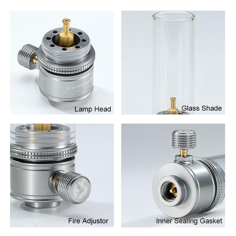 Tragbare Gaslicht-Camping-Kerzenlaterne, Zeltlaterne für Wandern, Rucksackreisen, Picknick, Angeln