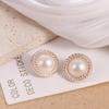 50PCS Round Pearl Buttons Shiny Sewing Button Sweater Clothing Button  Clothing Sewing