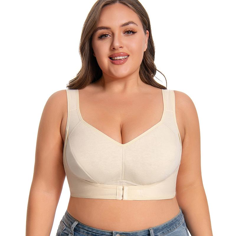 

Европейское и американское нижнее белье больших размеров с передней застежкой, женский тонкий бесшовный бюстгальтер пуш-ап 5XL