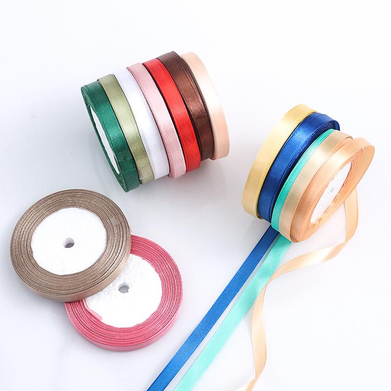 Polyester Satin Ribbon Ribbon Tie Hair Decorations Braided Hair Bow DIY Decorative Baking Cake Flowers Tied Webbing Fine Ribbon Home Decoration