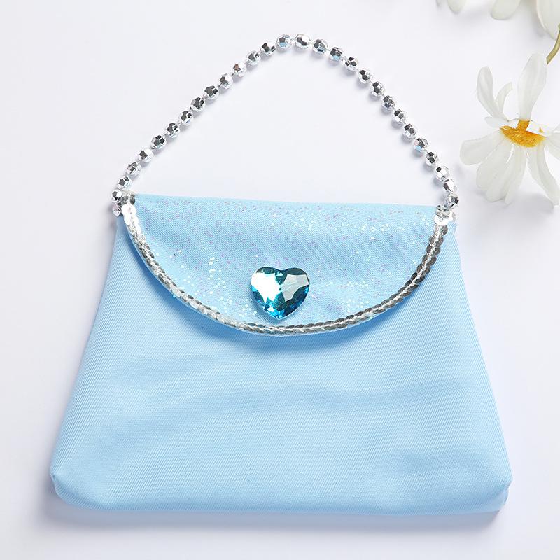 Princess Clothes Matching Cute Exquisite Bag Peach Heart Snowflake Cartoon Kids Coin Purse Crown Magic Wand Accessories Gift
