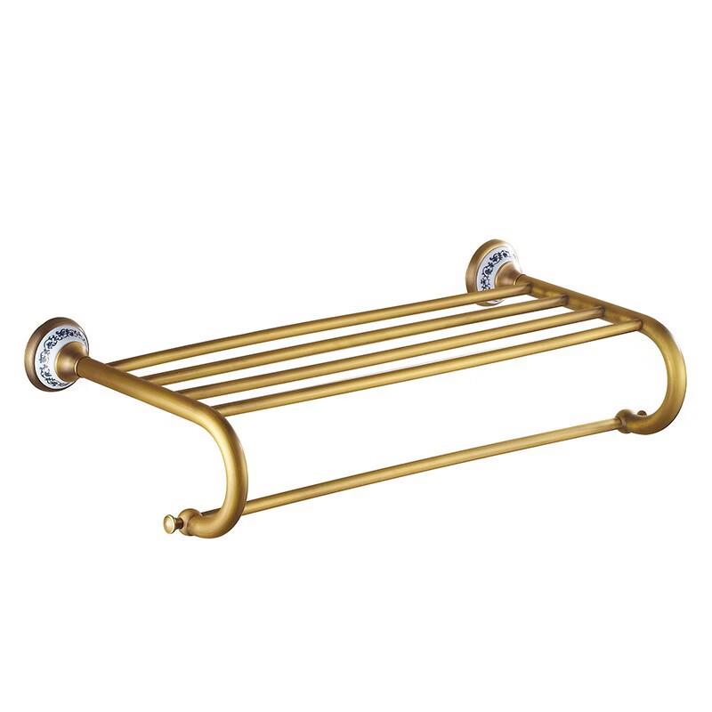 MDNG European Style Blue & White Porcelain Single Towel Bar
