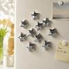 5/10 Pcs Silver Stars Fridge Magnet Strong Magnet Refrigerator Decals  Photo Wall Mounting